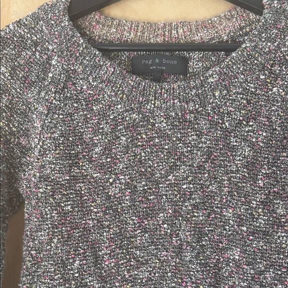 Rag & Bone Speckled Gray Crew Neck Sweater - Picture 3 of 12